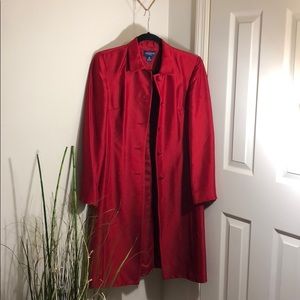 Ann Taylor Red Silk Jacket